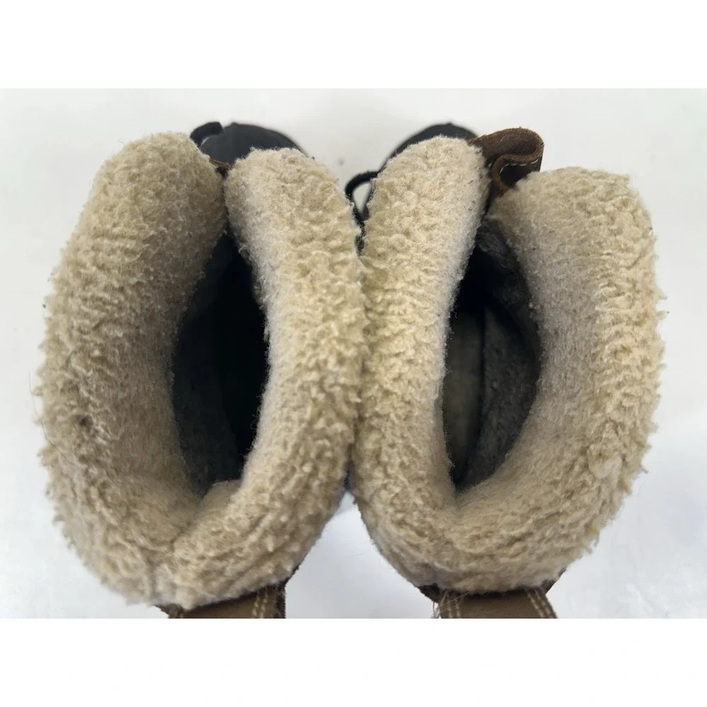 LL Bean Womens 9 M Waterproof Suede Snow Boots Primaloft Insulated Lined 05455